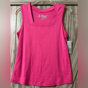 Hot Pink Tank Top by 2 a Tee Sz PM